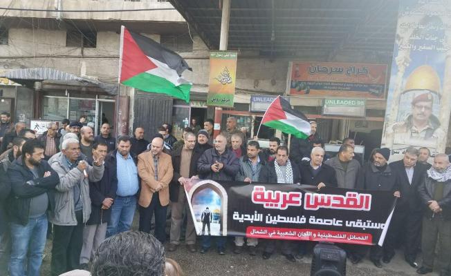 اعتصام تضامني مع القدس في مخيم البداوي