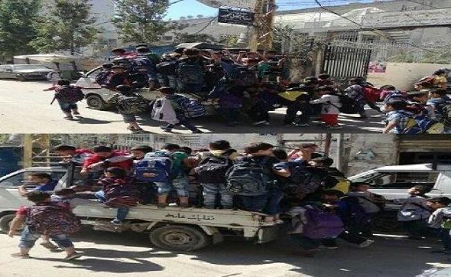 البيك اب الذي ينقل طلاب عين الحلوة