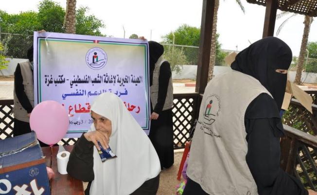 خلال نشاط الهيئة الخيرية مع أهالي الشهداء