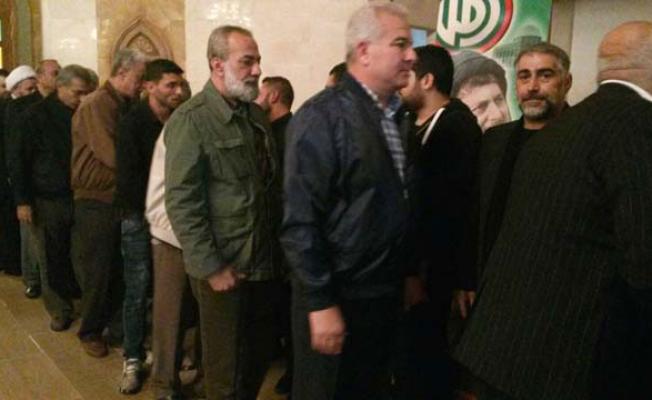 أثناء التعزية في برج البراجنة
