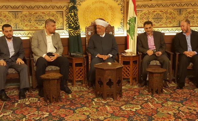 دريان مع وفد الجهاد الاسلامي في دار الفتوى