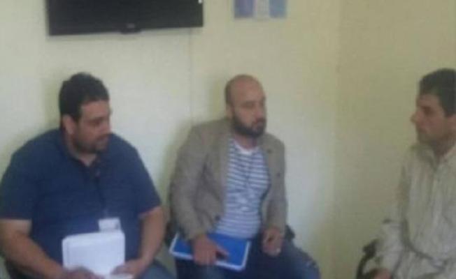 اثناء استقبال الوفد النرويجي في عين الحلوة