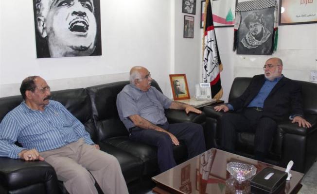 حمدان يستقبل وفد "الجبهة الشعبية"
