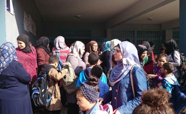 خلال اعتصام احتجاجاً على الأونروا