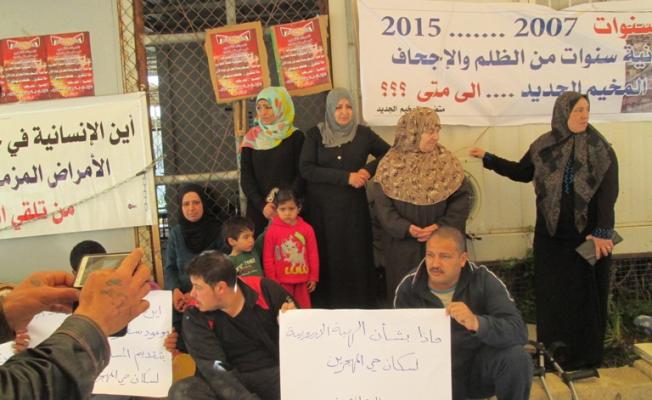في خيمة الاعتصام في البارد
