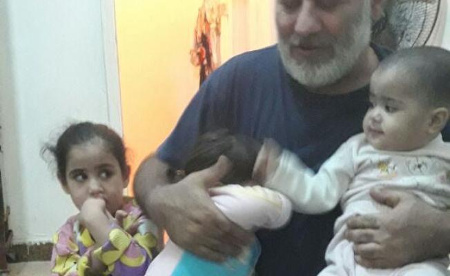 المريض جلال المهتدي وأطفاله 