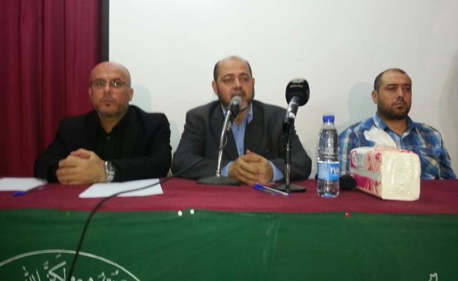 موسى أبو مرزوق في مخيم عين الحلوة