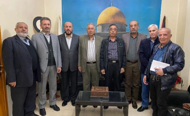 خلال اجتماع قيادة التحالف الفلسطينية