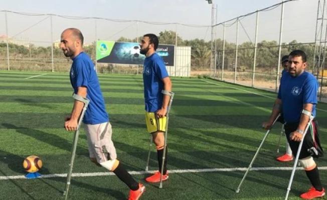 فريق كرة قدم لمبتوري الأطراف بغزة