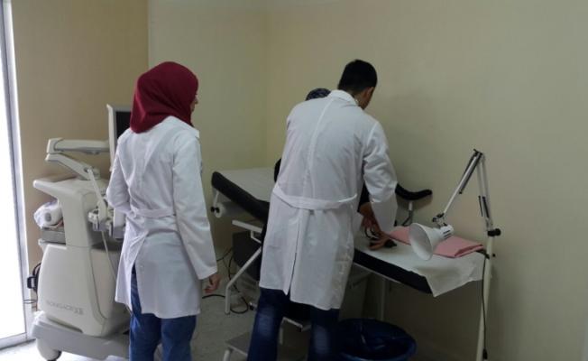 أثناء معاينة المرضى
