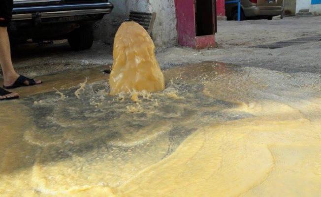 مياه البئر الموحلة - مخيم الجليل