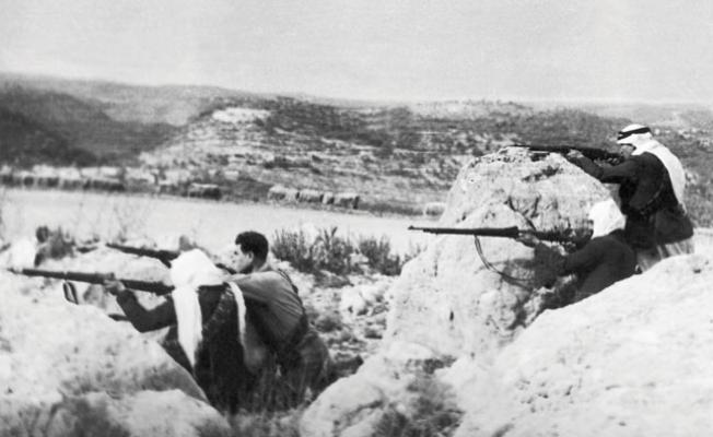 من المعارك التي اندلعت عقب قرار تقسيم فلسطين (أرشيف)