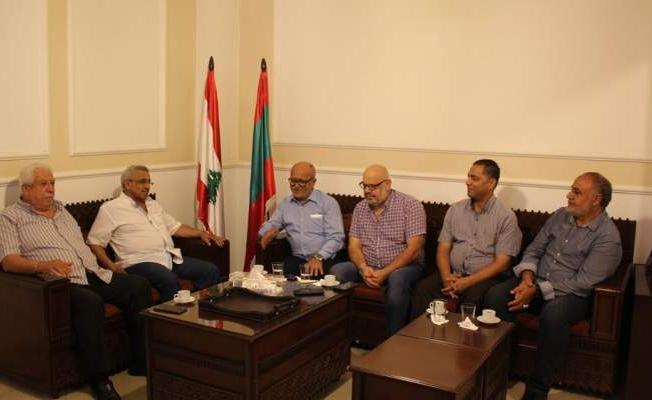 سعد التقى وفداً من عين الحلوة