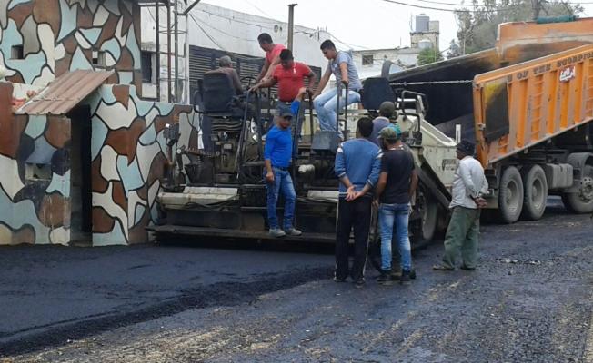 اعمال التزفيت في الرشيدية