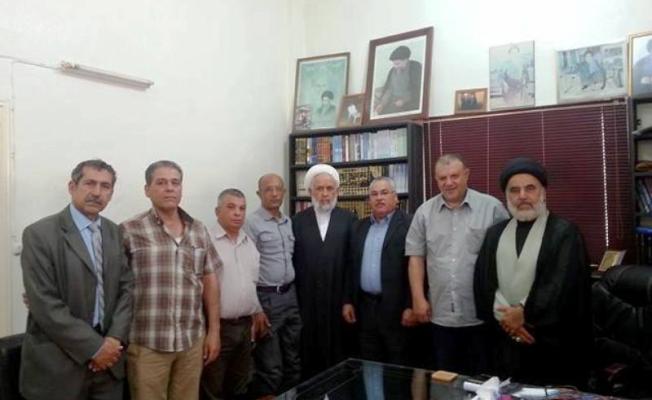 الشيخ علي ياسين ووفد من "حزب الشعب الفلسطيني"