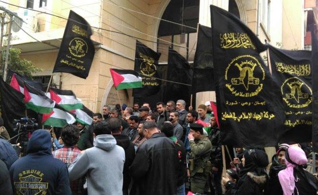 أثناء الوقفة التضامنية في برج البراجنة 