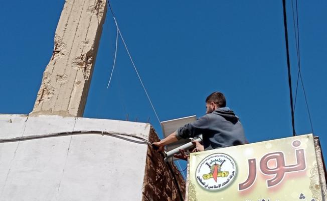 استكمال مشروع إنارة