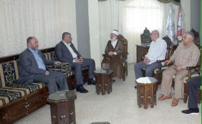 خلال استقبال الأمين العام لـ"حركة الأمة"، الشيخ د. عبد الناصر جبري، وفداً من "حركة الجهاد"