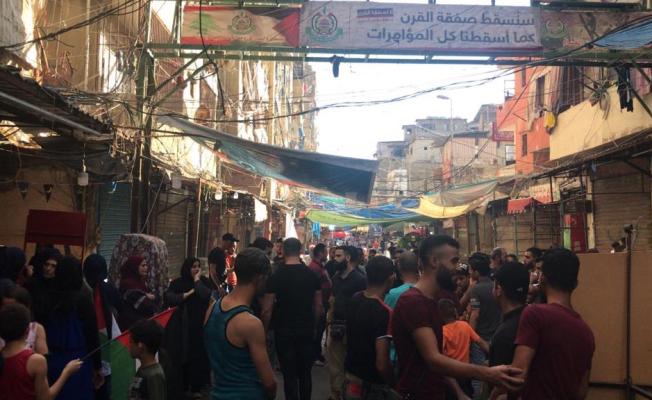تظاهرة إحتجاجية ضد تجار المخدرات في شاتيلا