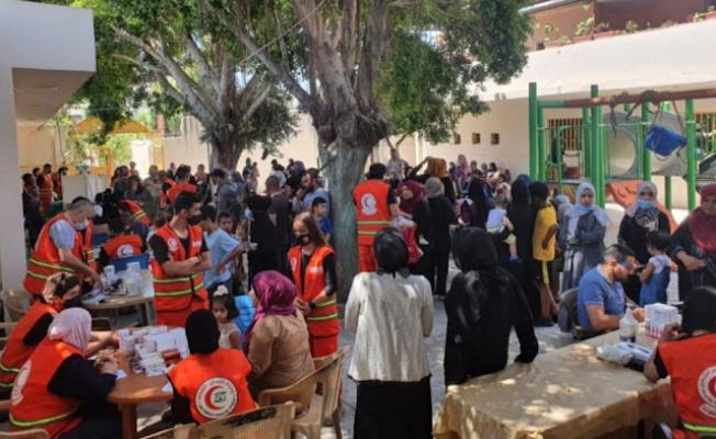 وحدة الاسعاف التابعة لجمعية الهلال الاحمر الفلسطيني