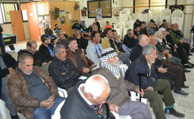 خلال الحفل التأبيني في الرشيدية