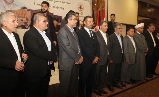 خلال حفل الاستقبال