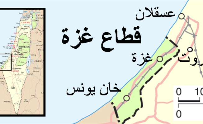 خريطة غزة