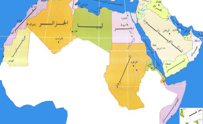 خريطة الوطن العربي