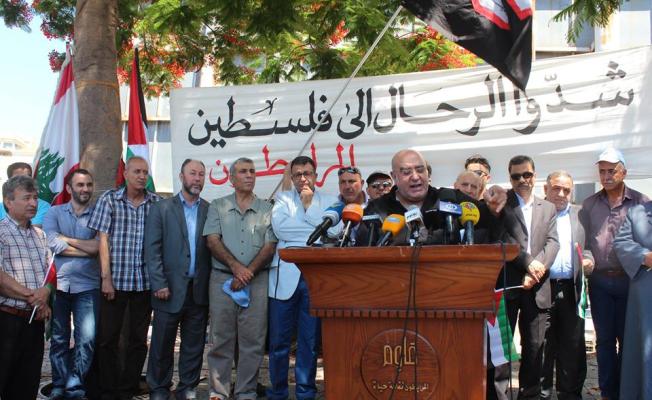 اثناء الوقفة التضامنية