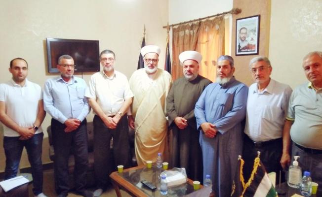 وفد جمعية المشاريع معزيا حركة الجهاد في صيدا
