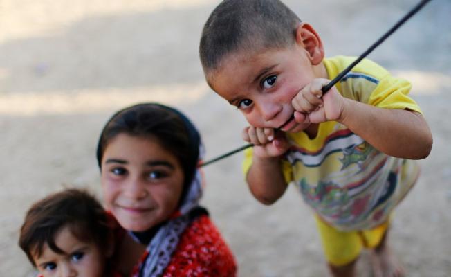 أطفال النازحين الفلسطينيين من سورية