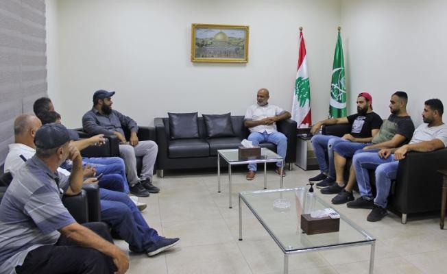 حمود التقى وفداً من أهالي تعمير عين الحلوة