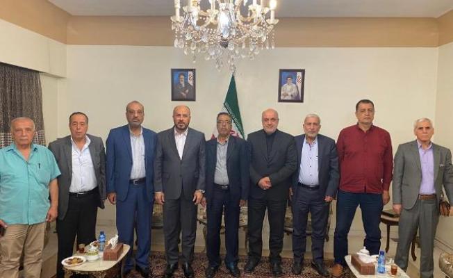 زيارة تحالف القوى الفلسطينية للسفير الإيراني