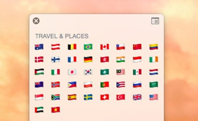 علم فلسطين في نظام IOS