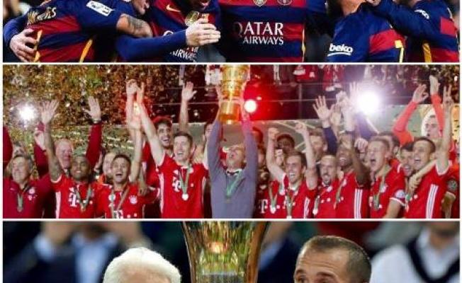 احتفالات الفرق الثلاث بالفوز