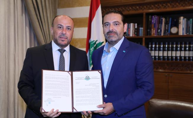 الحريري يتسلم رسالة هنية