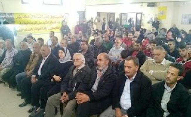أثناء المهرجان في مخيم الجليل