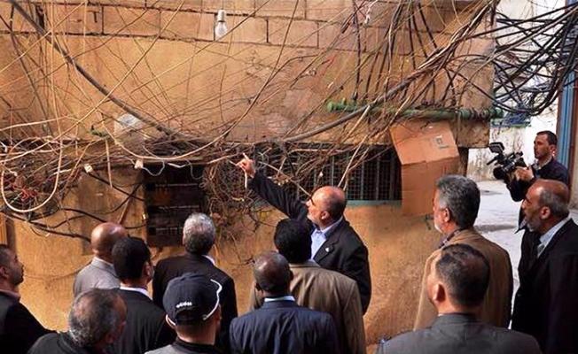 الوفد المغربي في مخيم برج البراجنة