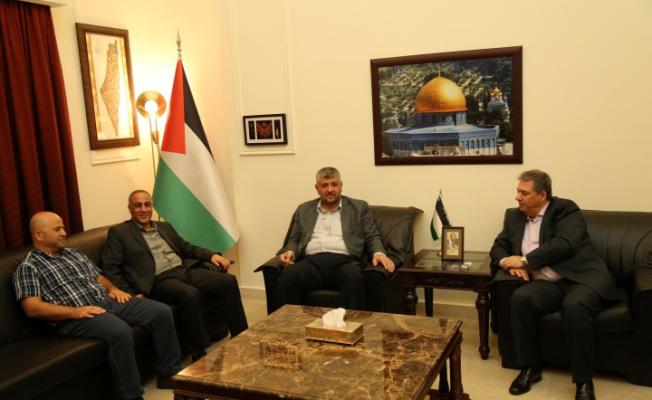 لقاء بين الرفاعي ودبور وجباوي في مقر السفارة الفلسطينية ببيروت
