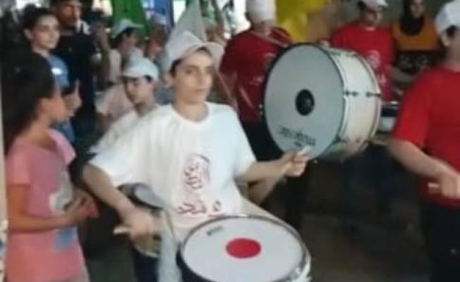 من المسيرة الليلية في برج البراجنة