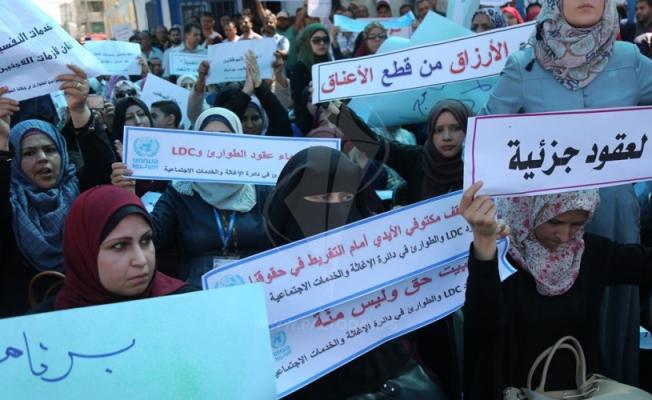 اعتصام ضد تقليصات الأونروا