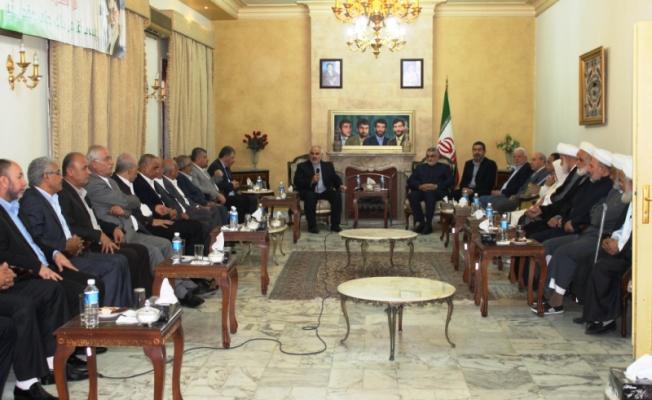 بروجردي والوفد الفلسطيني في السفارة الإيرانية