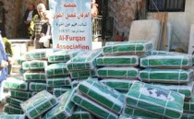 أثناء توزيع اللحوم
