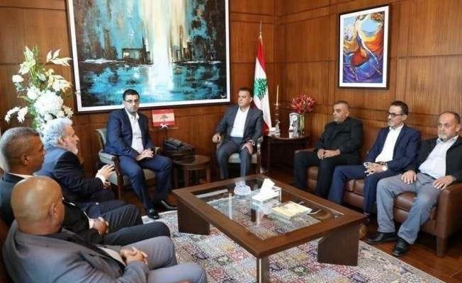 لقاء عباس إبراهيم بالتجار الفلسطينيين