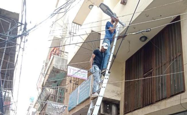 خلال تركيب انارة الطاقة الشمسية
