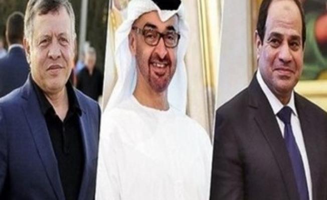ابن زايد متوسطا السيسي وعبدالله