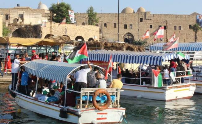 مسير بحري في صيدا للمطالبة بكسر الحصار عن غزة