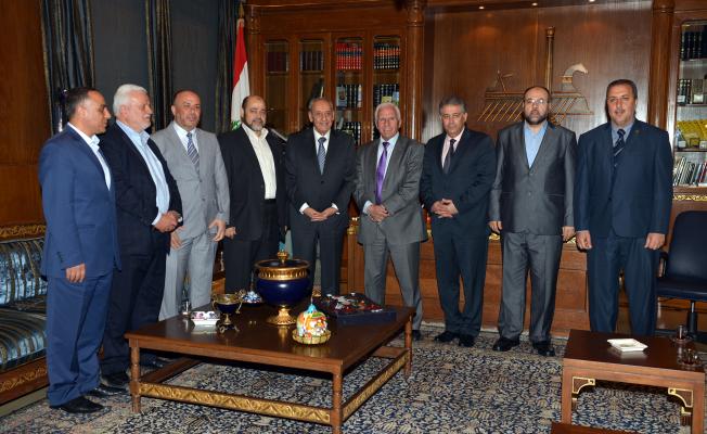 بري في لقاء سابق بين وفدين فتح وحماس