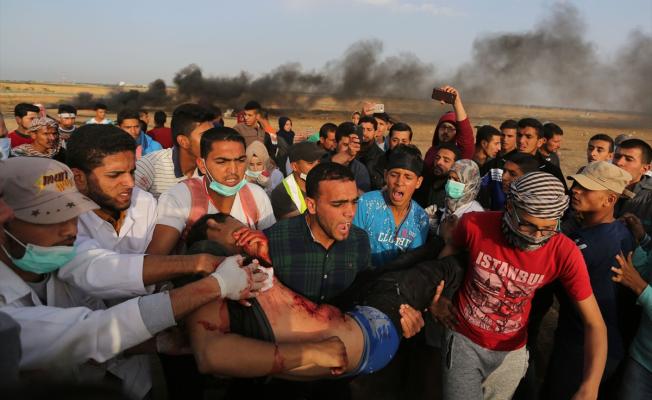 جريح في مسيرة العودة