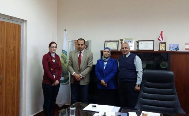 وفد مؤسسة شاهد خلال الزيارة